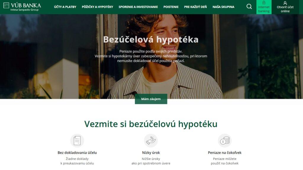 VÚB bezúčelová hypotéka