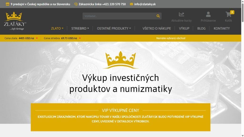 kde predať investičné zlato