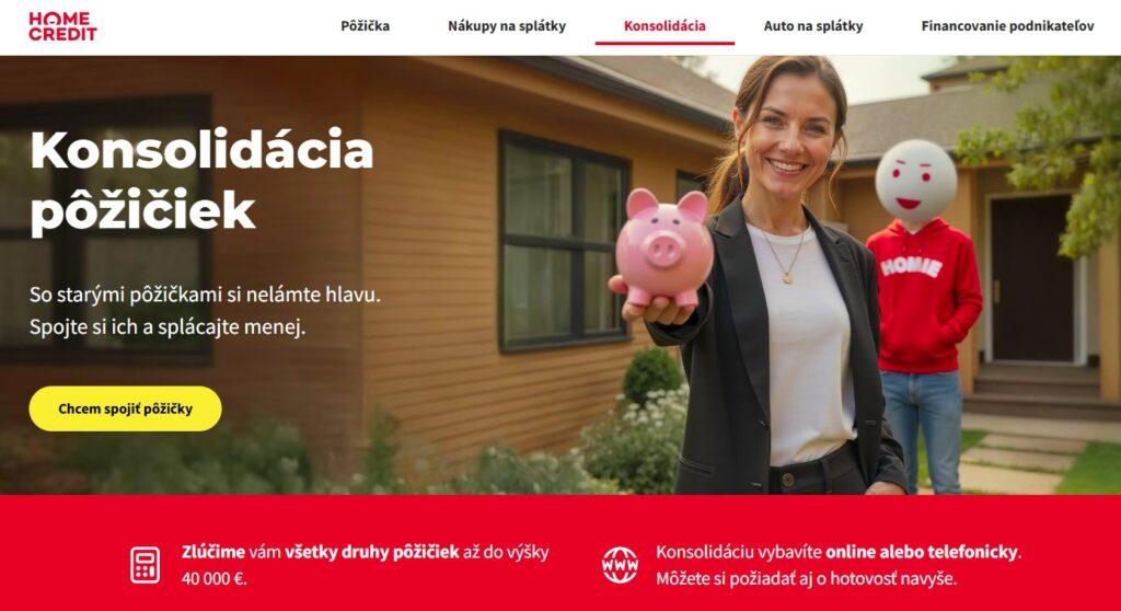 konsolidácia pôžičiek Home Credit