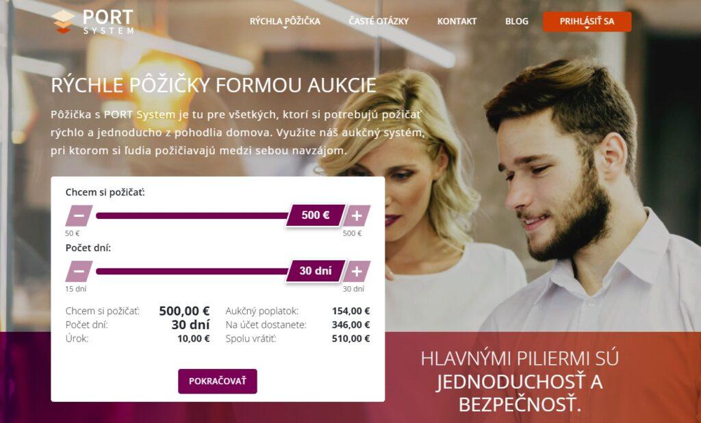 PORT System pôžička