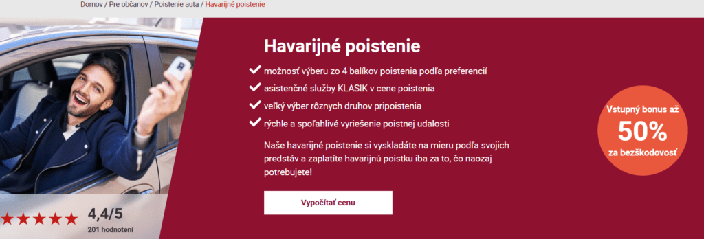 havarijne poistenie genertel