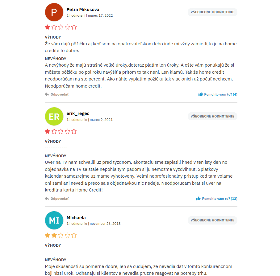 recenzie home credit