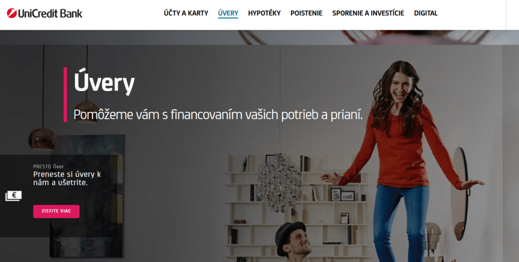 úverové produkty