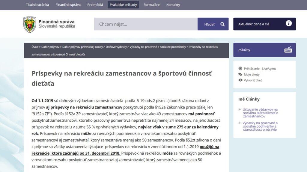 rekreačný poukaz podmienky