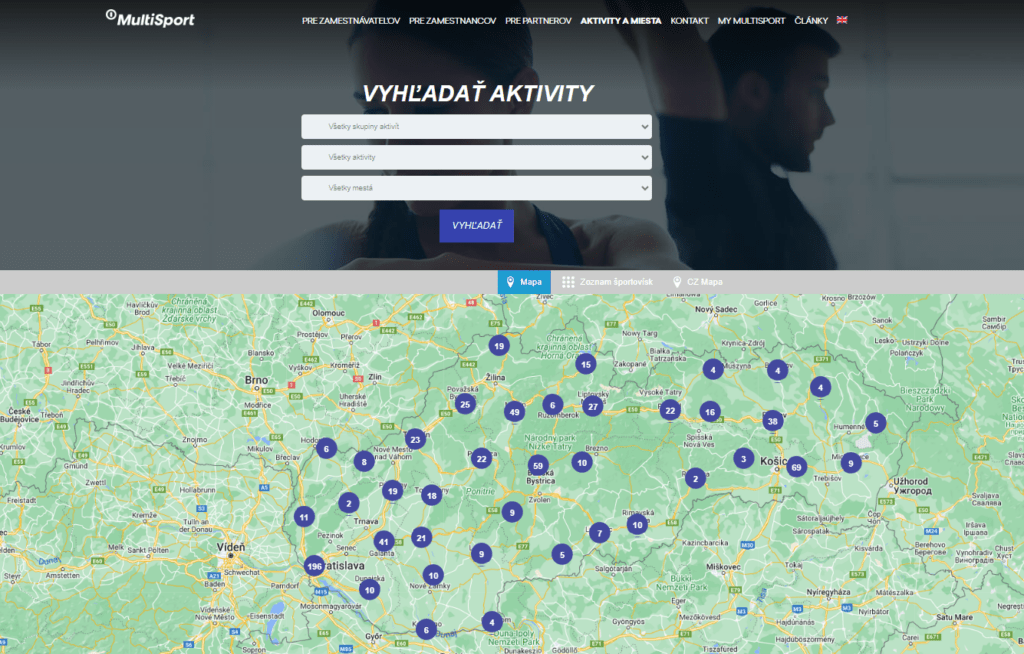 multisport mapa