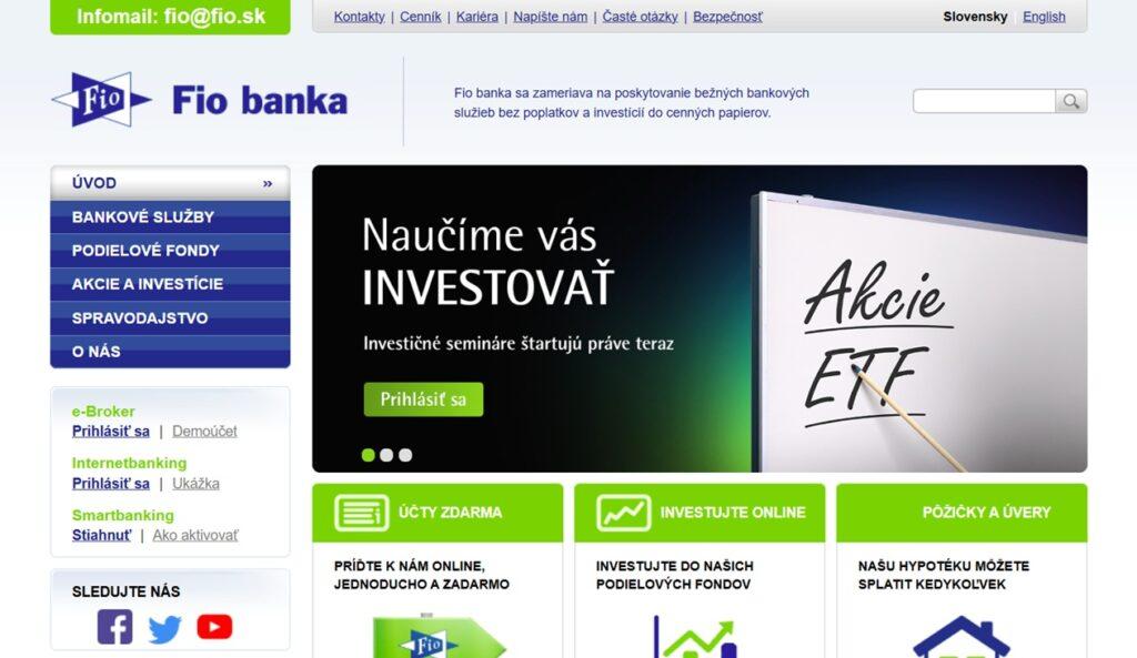 kód banky Fio banka