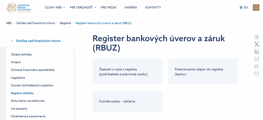 bankový úverový register