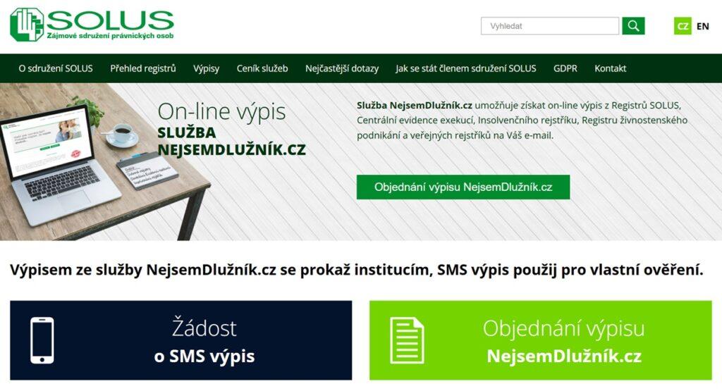 výpis z úverového registra online