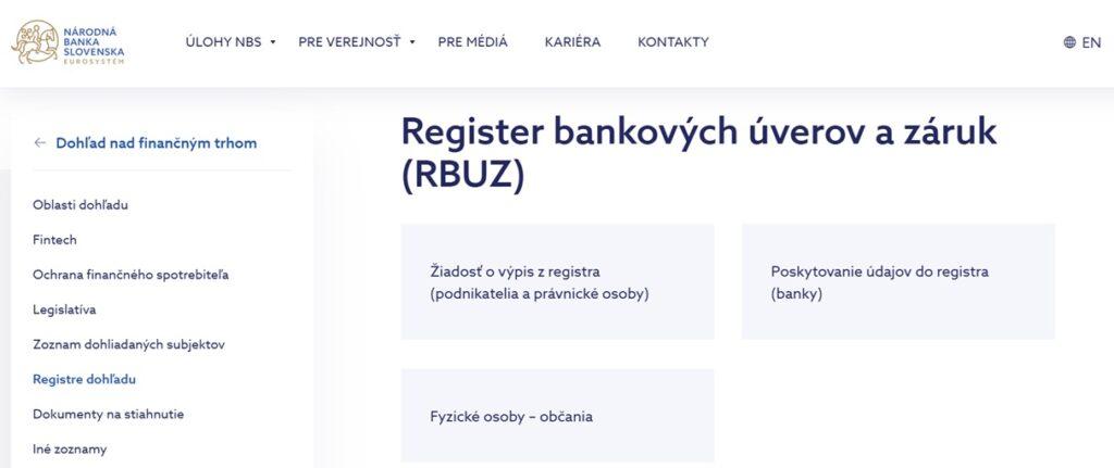 žiadosť o vymazanie z úverového registra