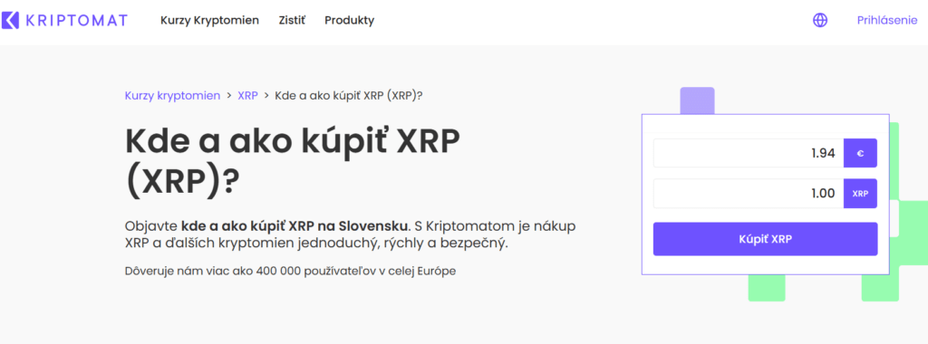 ako nakúpiť ripple