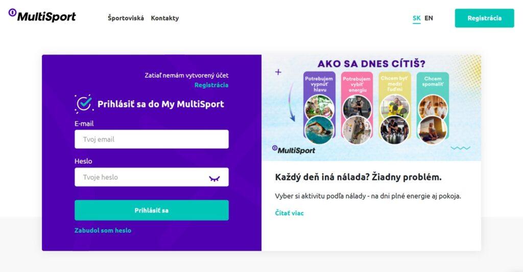 Moja karta prihlásenie