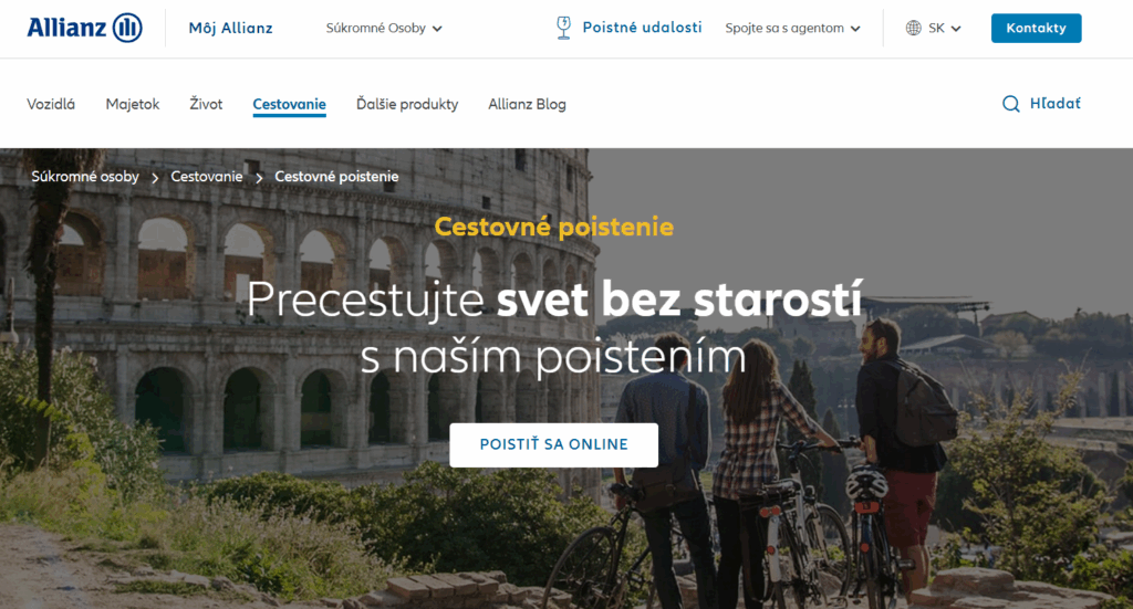 allianz cestovné poistenie
